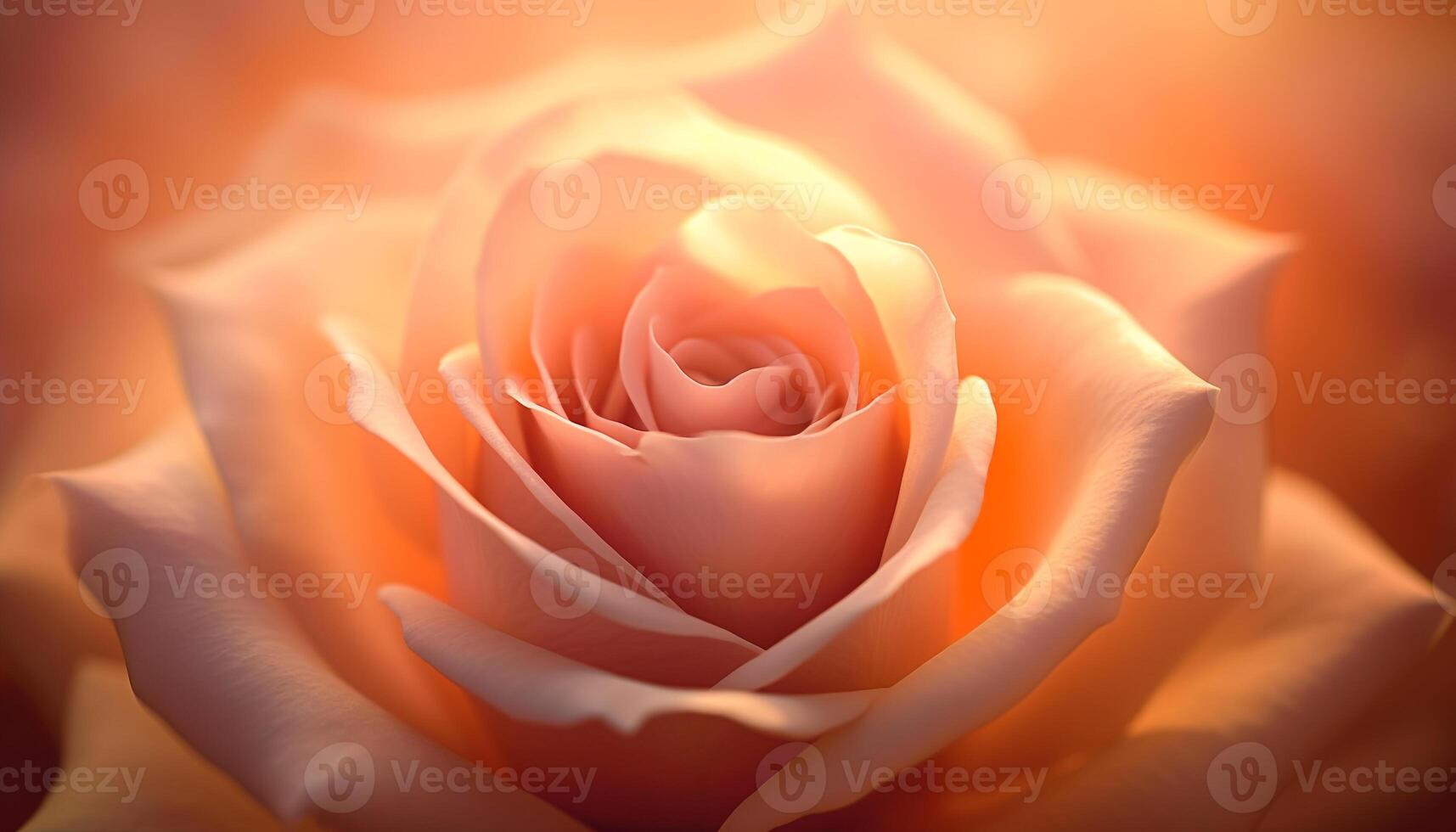 AI generated Romantic pink flower blossom, symbol of love generated by AI photo