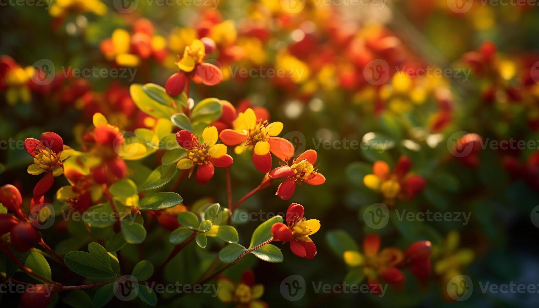 AI generated Freshness and beauty in nature, vibrant yellow flower generated by AI photo