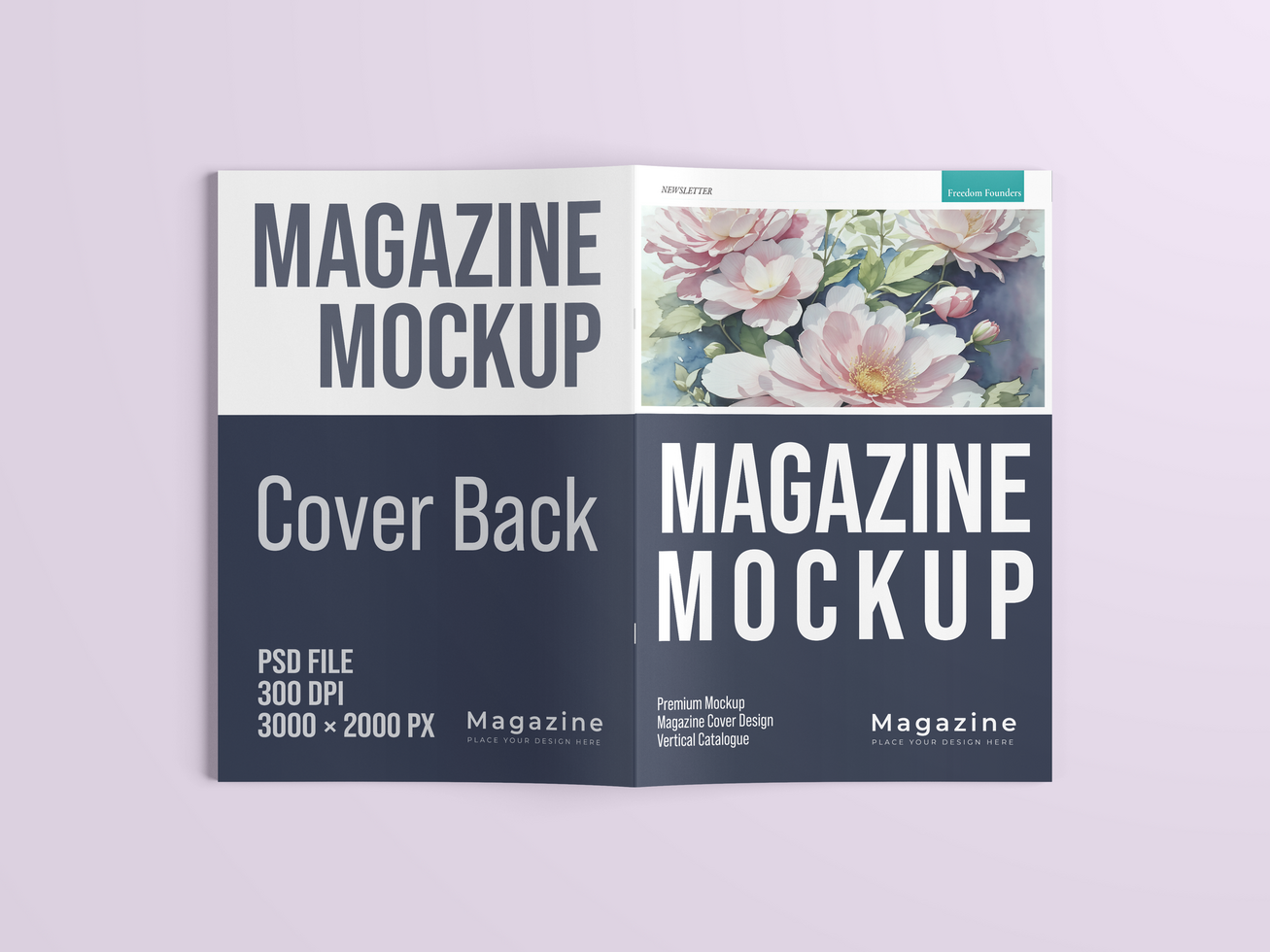 Premium Magazine Mockup psd