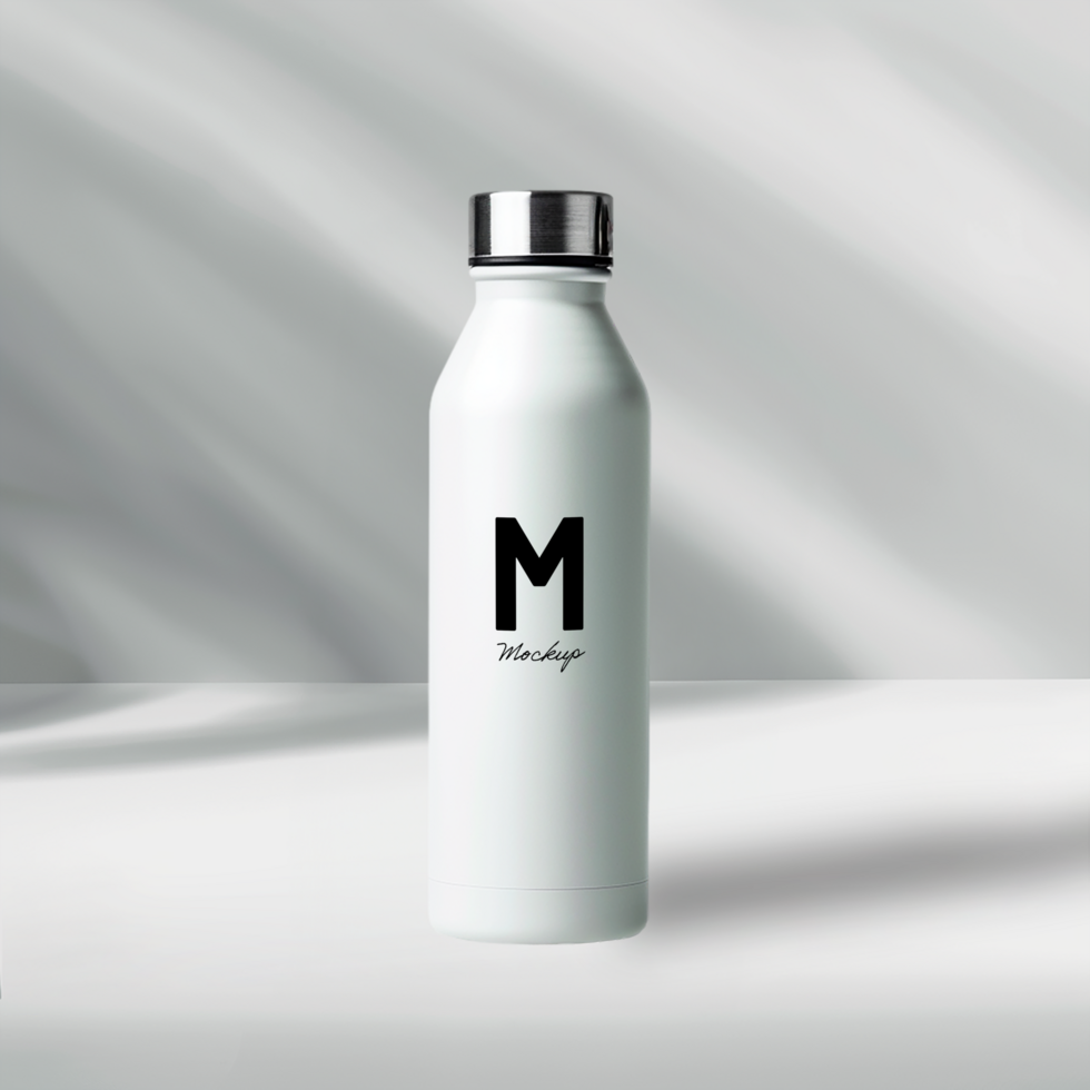 Water bottle mockup psd