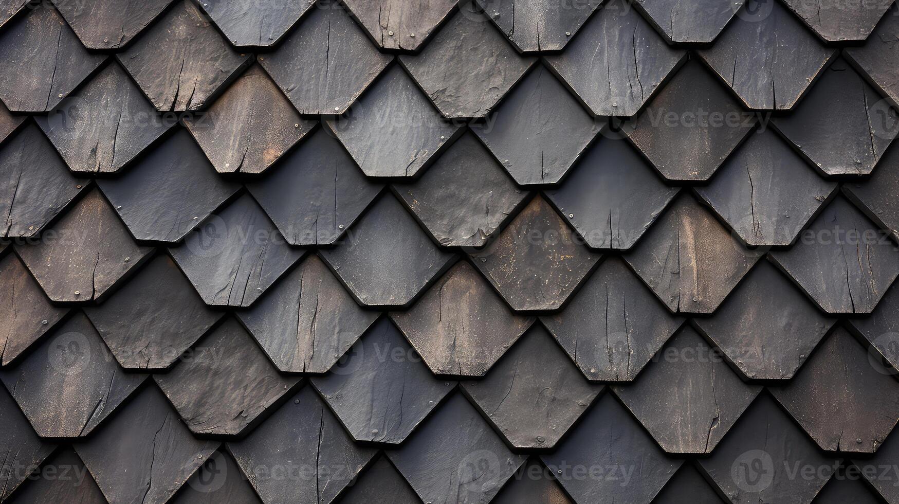 AI generated Roof tiles texture. Roof tiles texture background. Roof tiles pattern photo