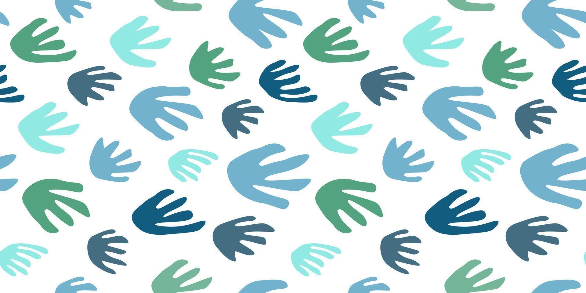 Seamless pattern with abstract freeform shapes. Vector graphics.