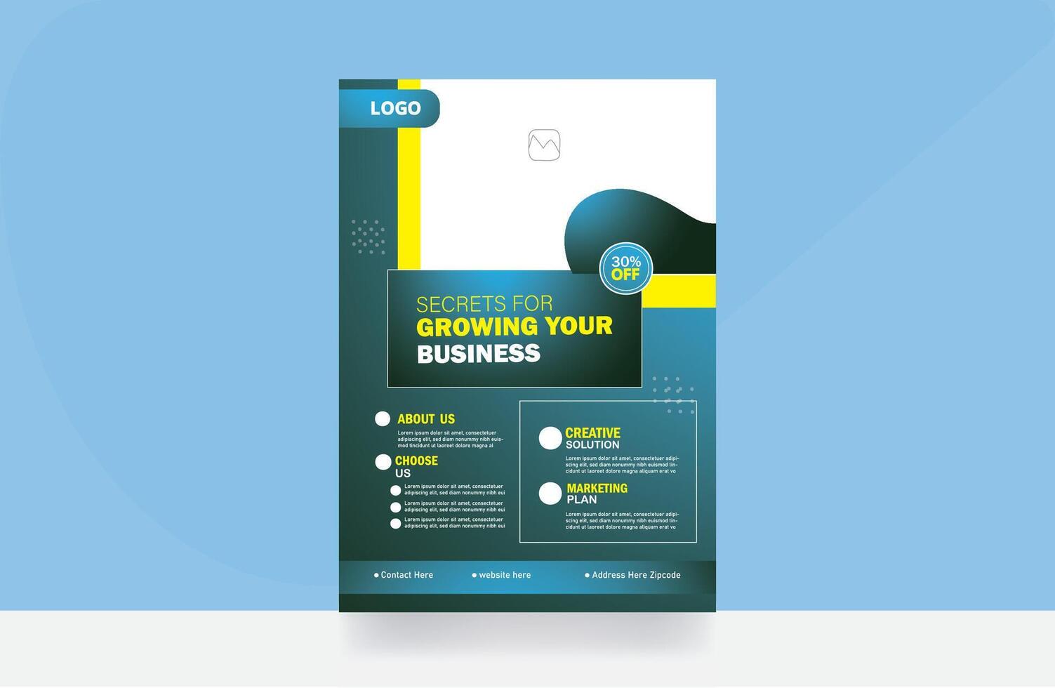 Business flyer design vector