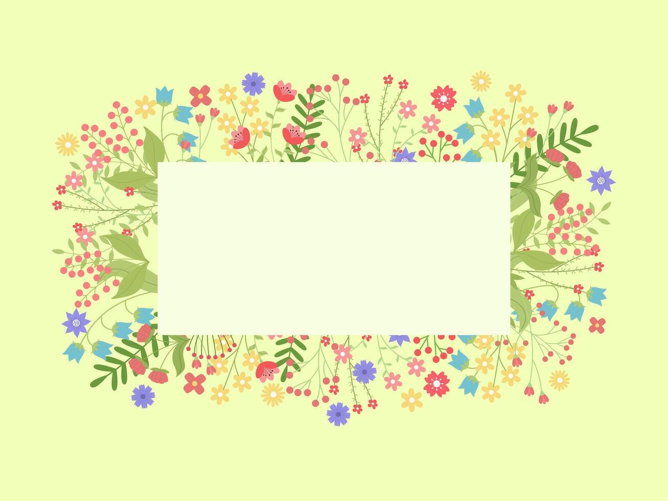 Botanical background for invitation and card, logo design and poster template. vector