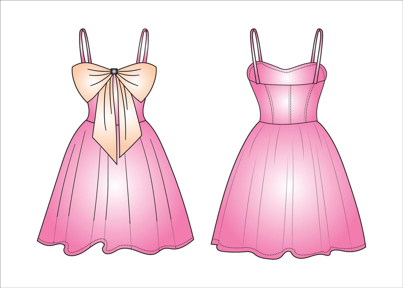 Set of bows of different colors. Holiday bows from colored ribbons vector illustration isolated on white background. Bow knot for dress, waist band and clothing, ribbon and satin bow knot drawing