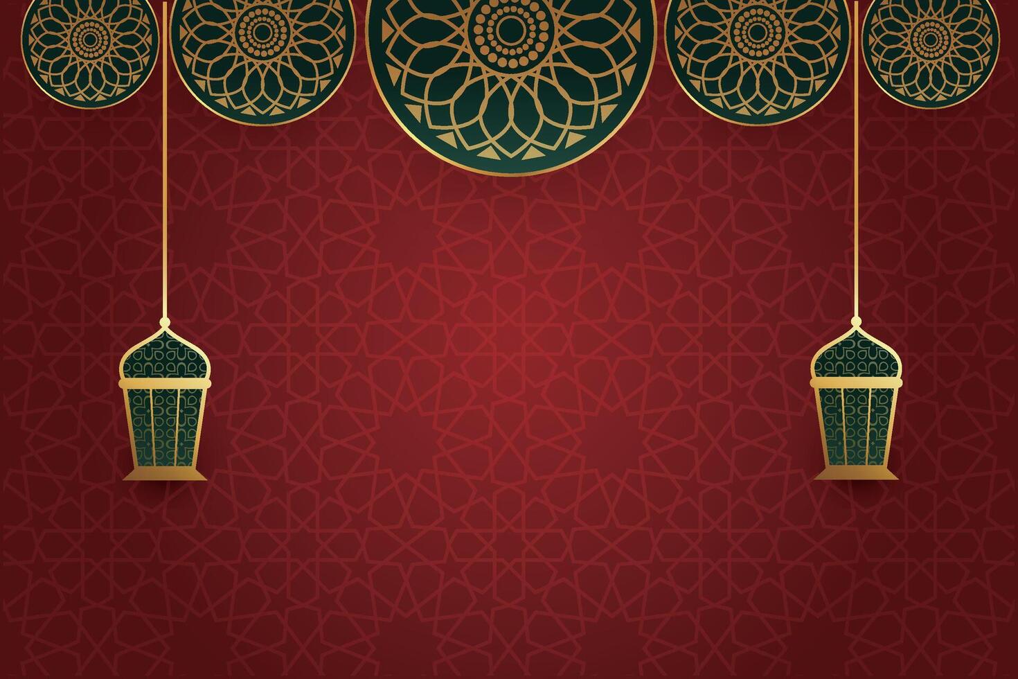 Ramadan, Eid al-Fitr, Islamic New Year background greeting card vector