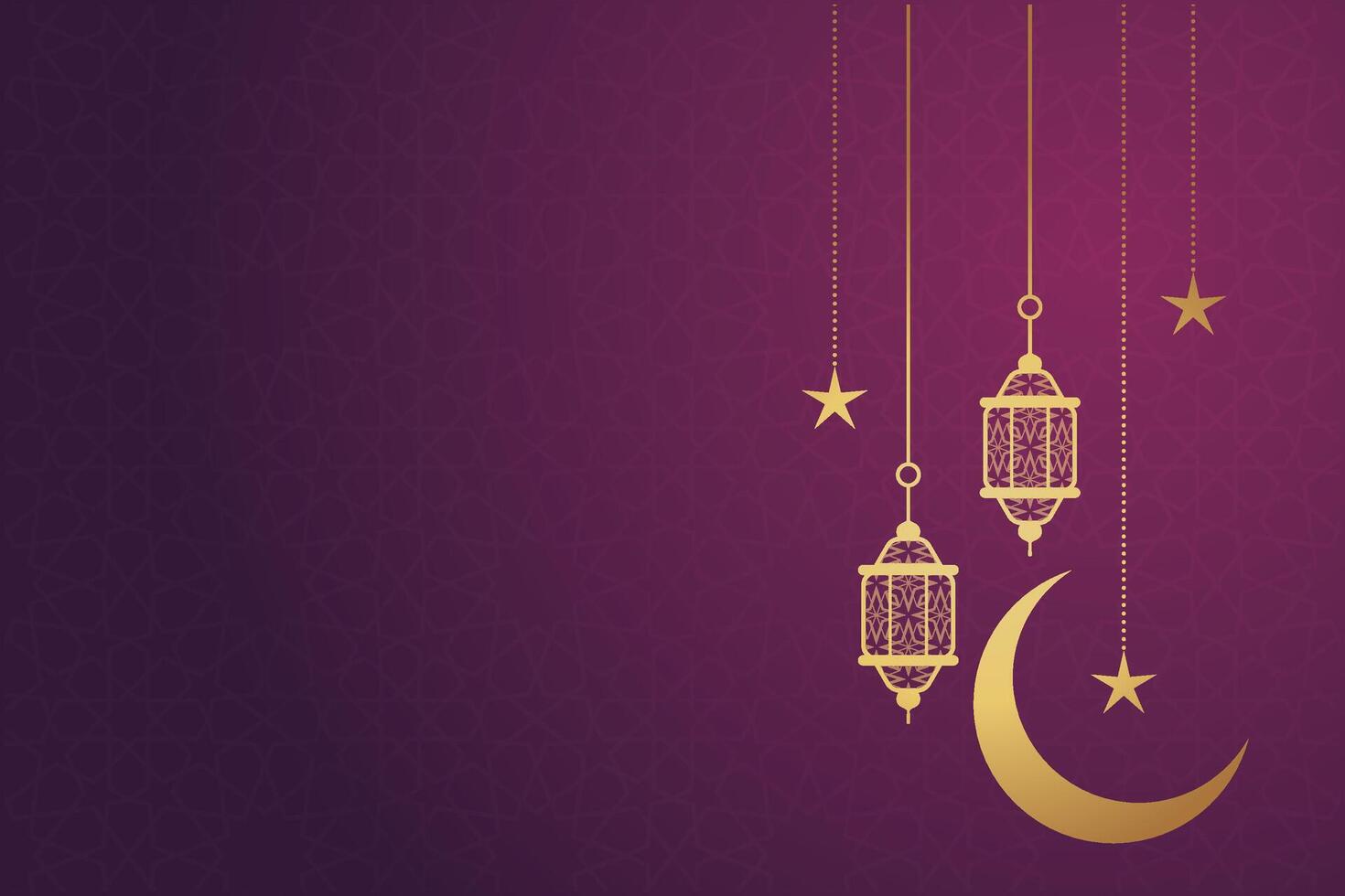 Ramadan, Eid al-Fitr, Islamic New Year background greeting card vector