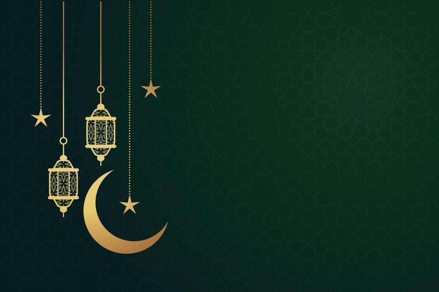 Ramadan, Eid al-Fitr, Islamic New Year background greeting card vector