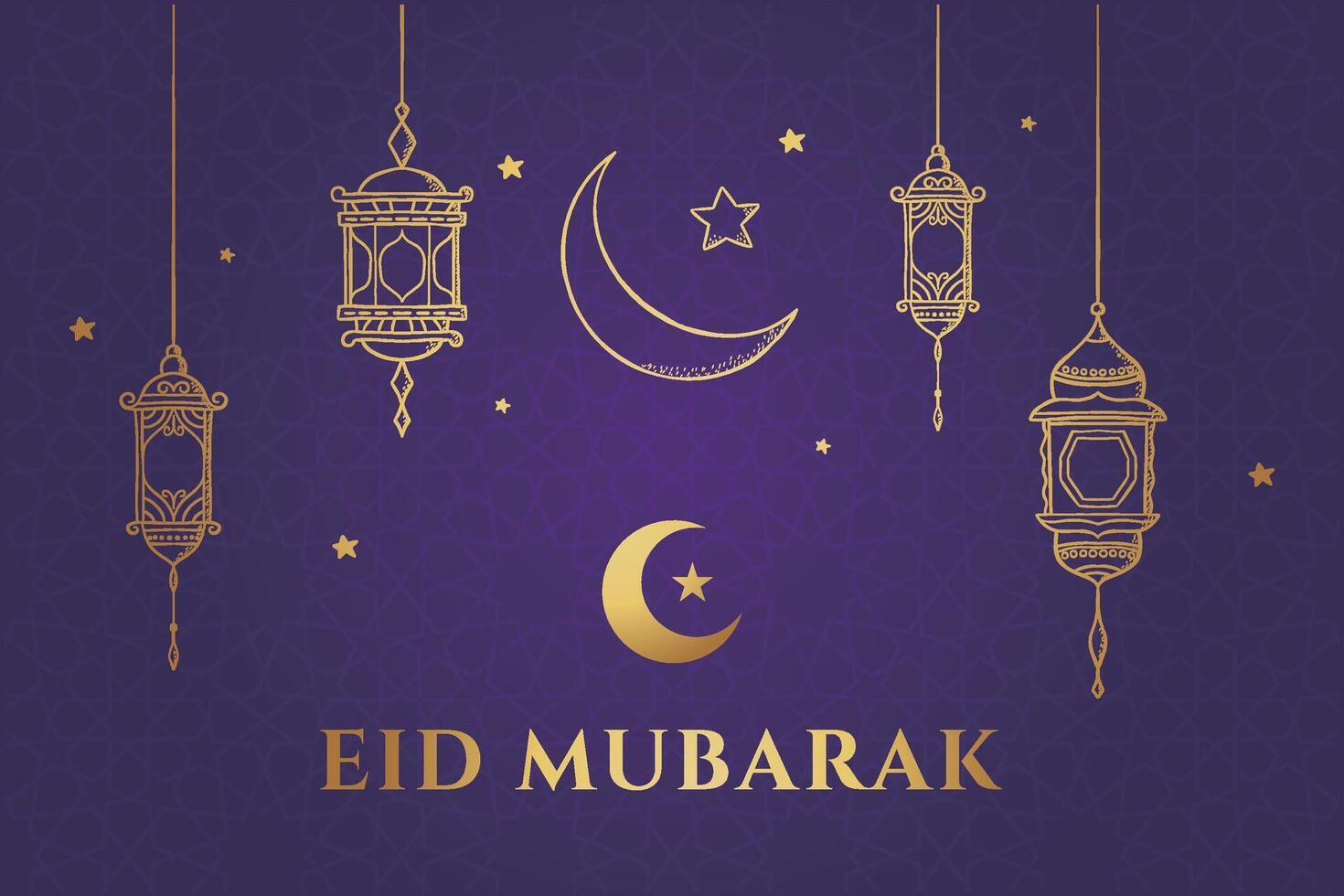 Ramadan, Eid al-Fitr, Islamic New Year background greeting card vector