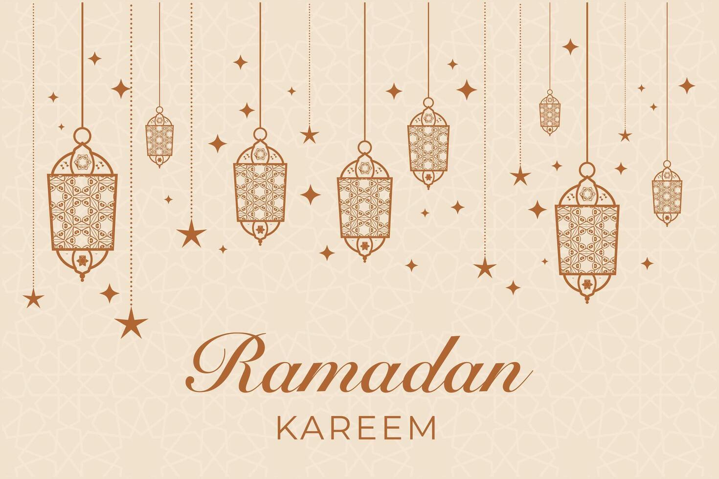 Ramadan, Eid al-Fitr, Islamic New Year background greeting card vector