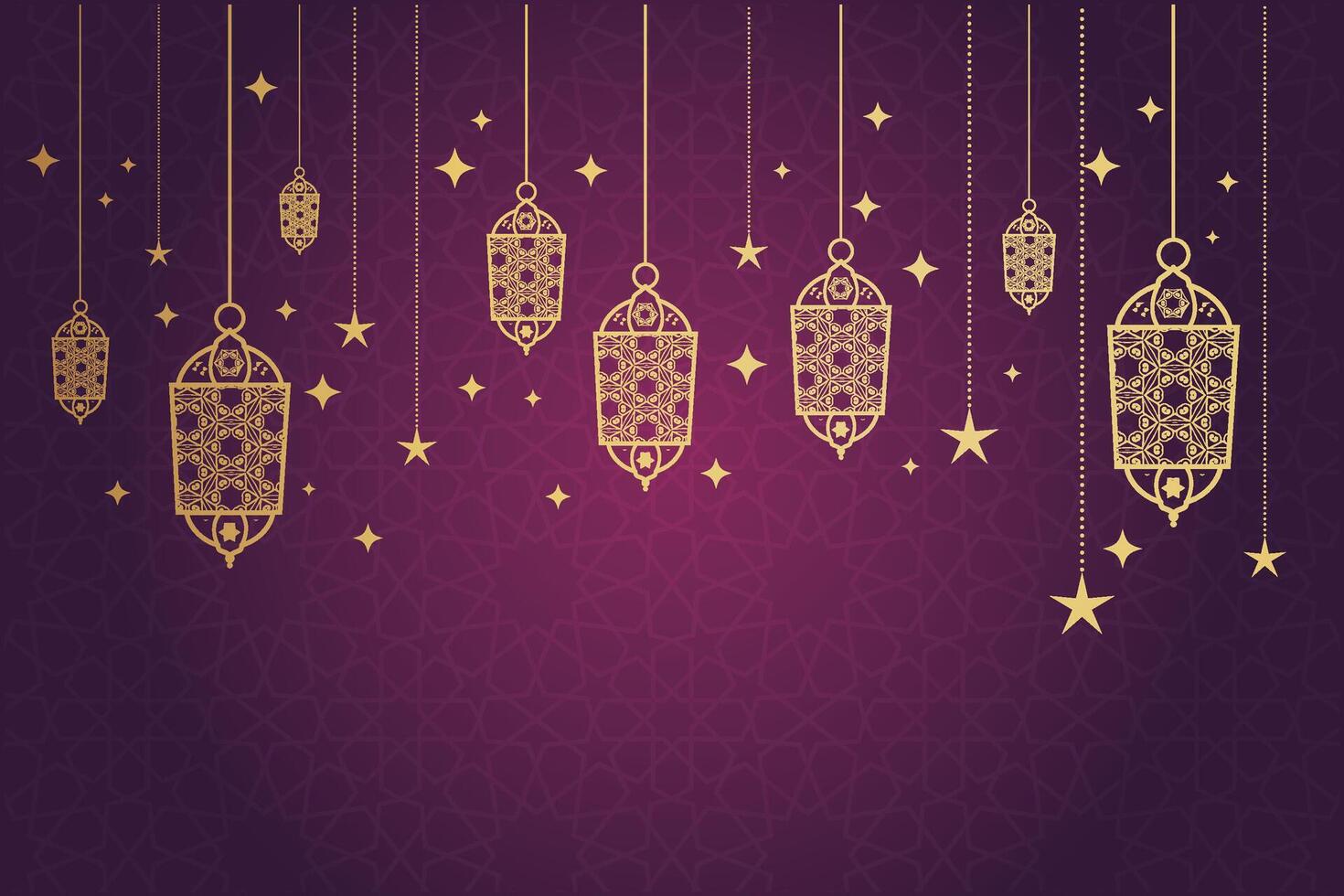 Ramadan, Eid al-Fitr, Islamic New Year background greeting card vector