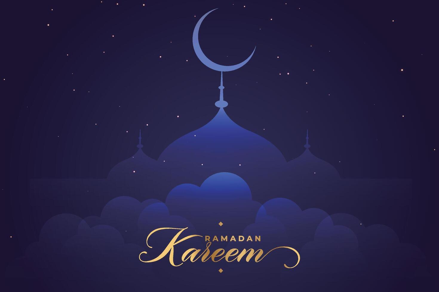 Ramadan, Eid al-Fitr, Islamic New Year background greeting card vector