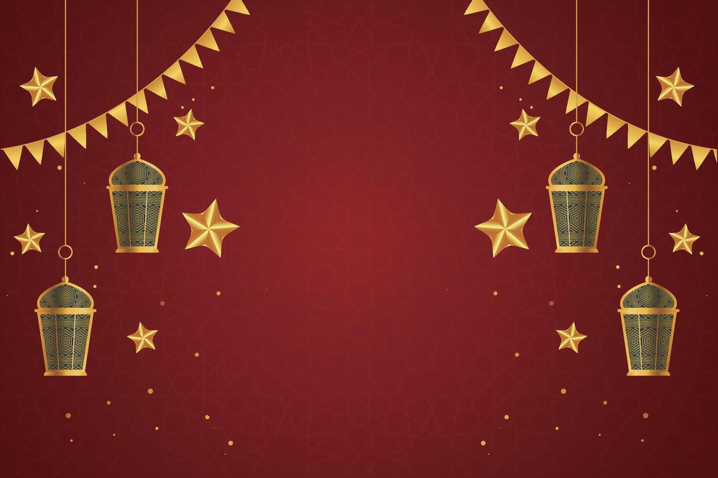 Ramadan, Eid al-Fitr, Islamic New Year background greeting card vector