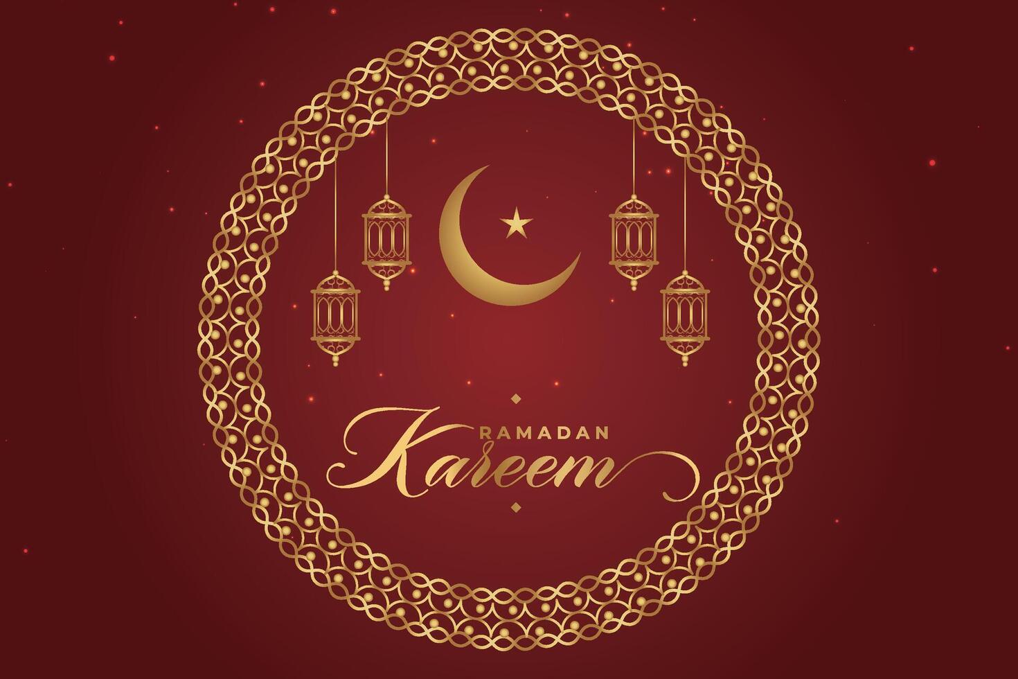 Ramadan, Eid al-Fitr, Islamic New Year background greeting card vector