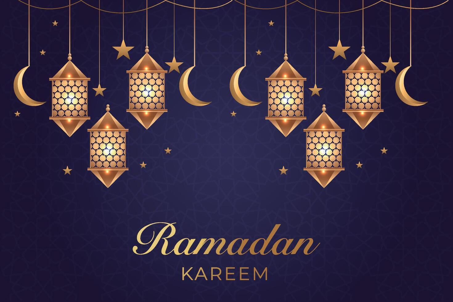 Ramadan, Eid al-Fitr, Islamic New Year background greeting card vector