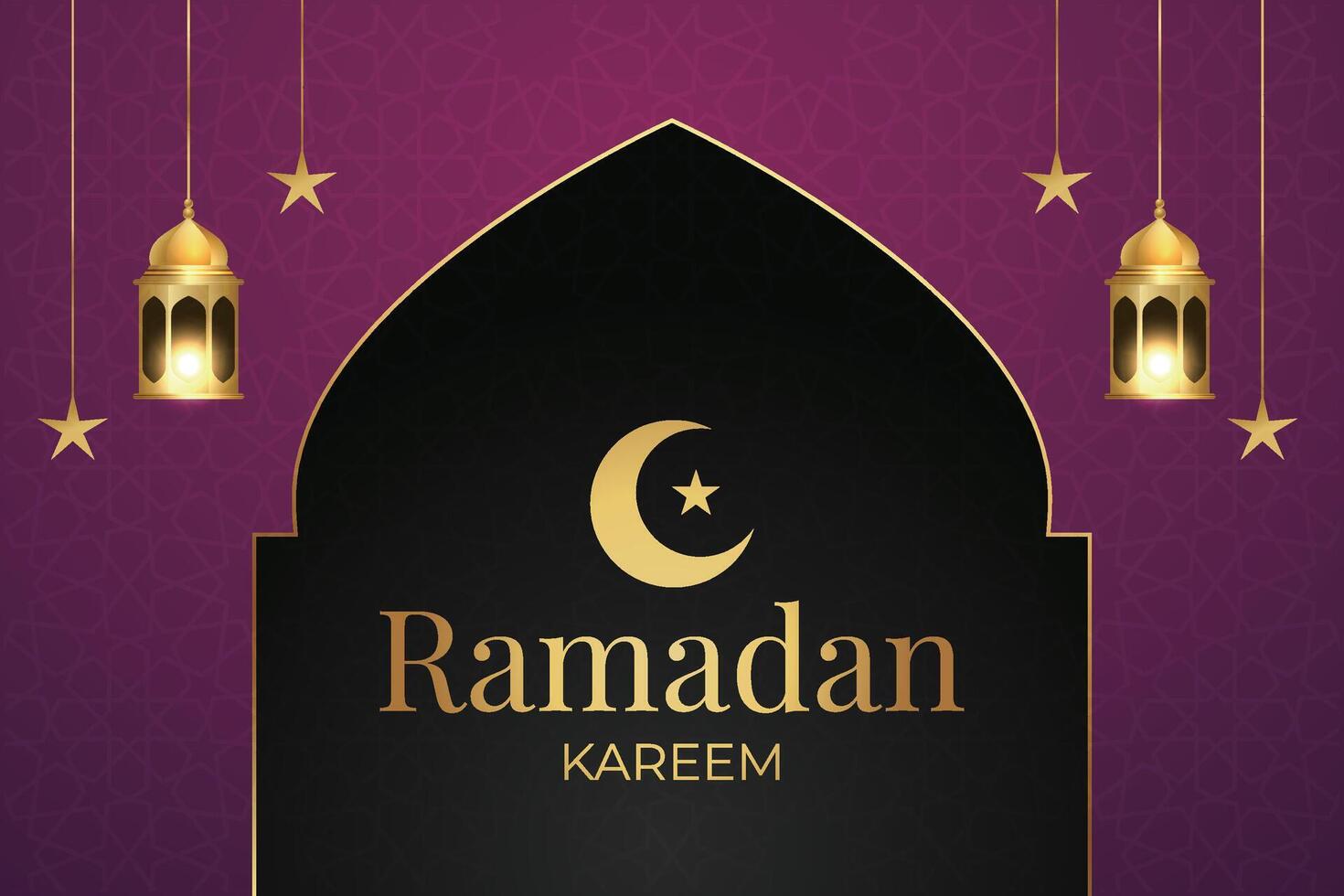 Ramadan, Eid al-Fitr, Islamic New Year background greeting card vector