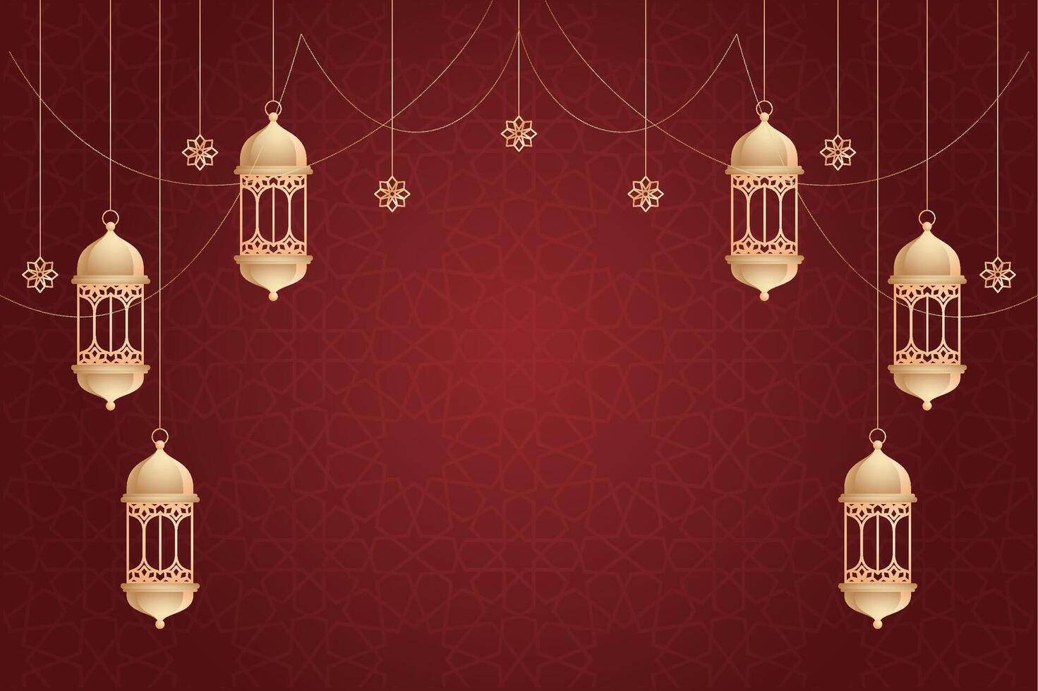 Elegant luxury Ramadhan, Eid Mubarak decorative holiday card vector