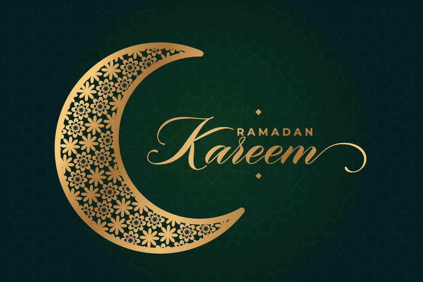 elegante lujo Ramadán, eid Mubarak decorativo fiesta tarjeta vector