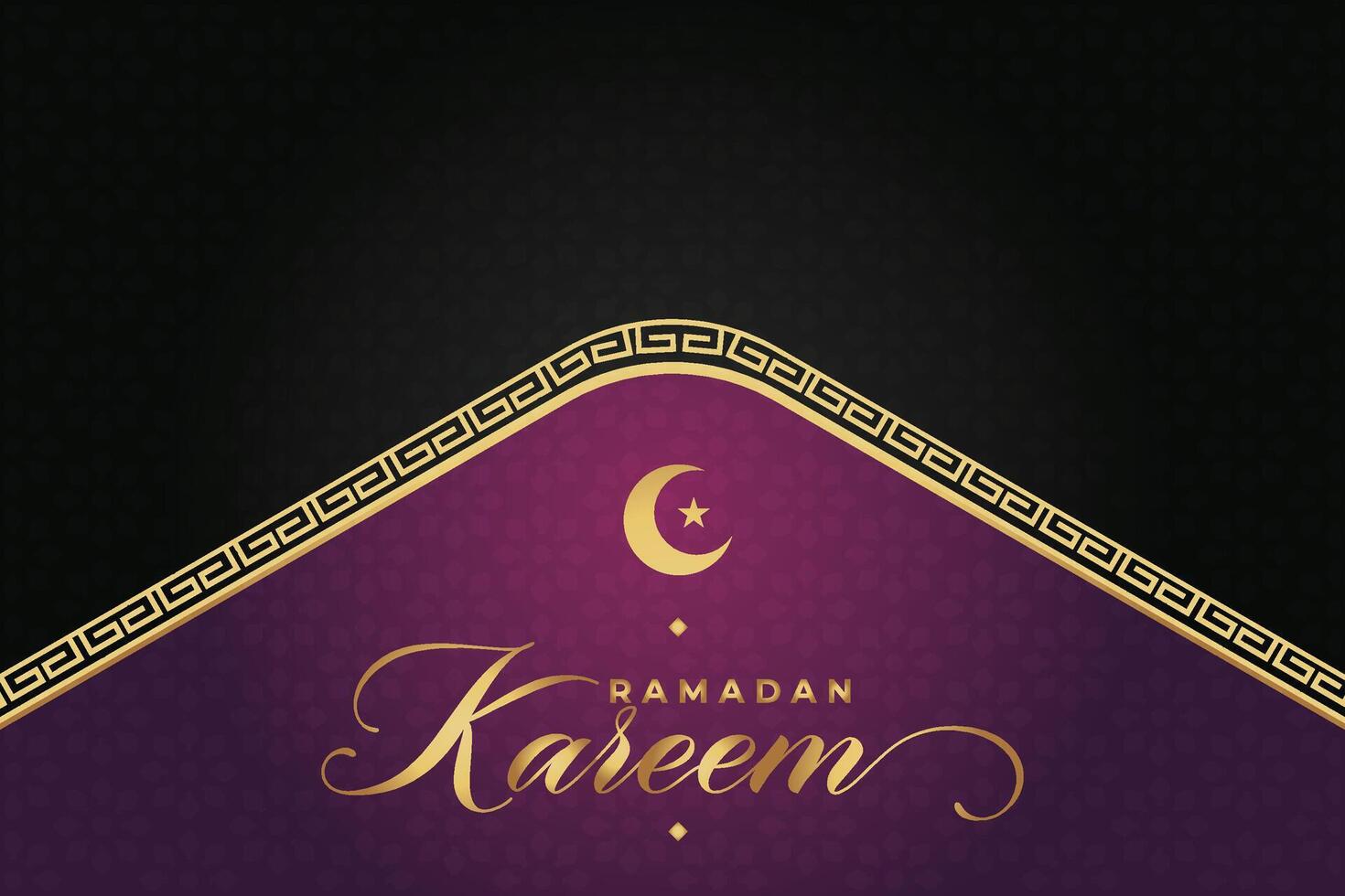 Elegant luxury Ramadhan, Eid Mubarak decorative holiday card vector