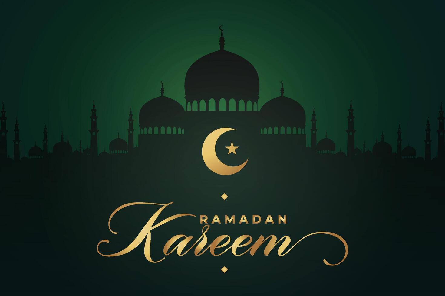 elegante lujo Ramadán, eid Mubarak decorativo fiesta tarjeta vector