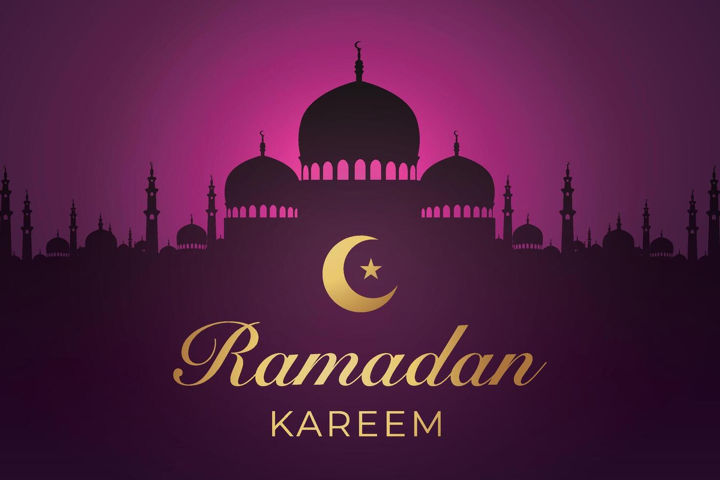 elegante lujo Ramadán, eid Mubarak decorativo fiesta tarjeta vector