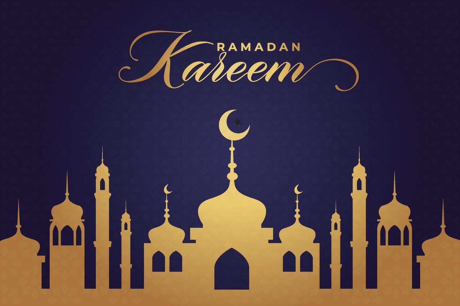 lujoso eid al fitr, ramadhan fiesta decoración saludo tarjeta vector