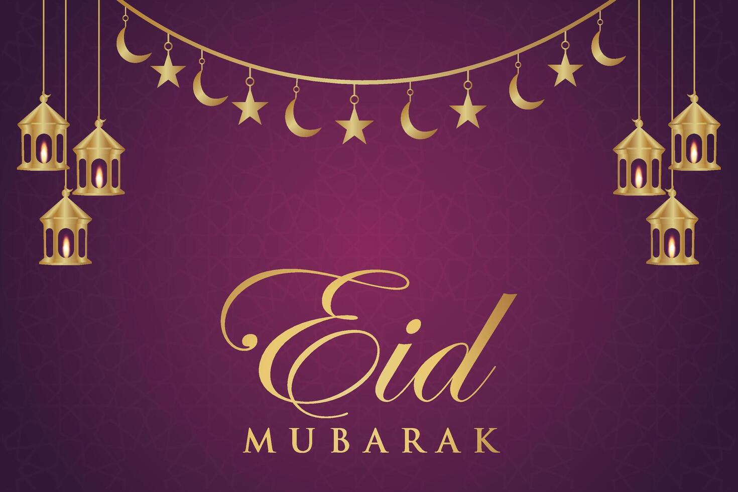 lujoso eid al fitr, ramadhan fiesta decoración saludo tarjeta vector