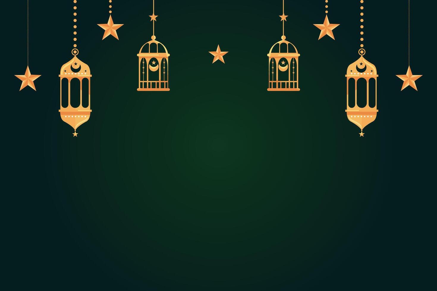 Eid al-Fitr, Ramadhan decorative greeting card vector