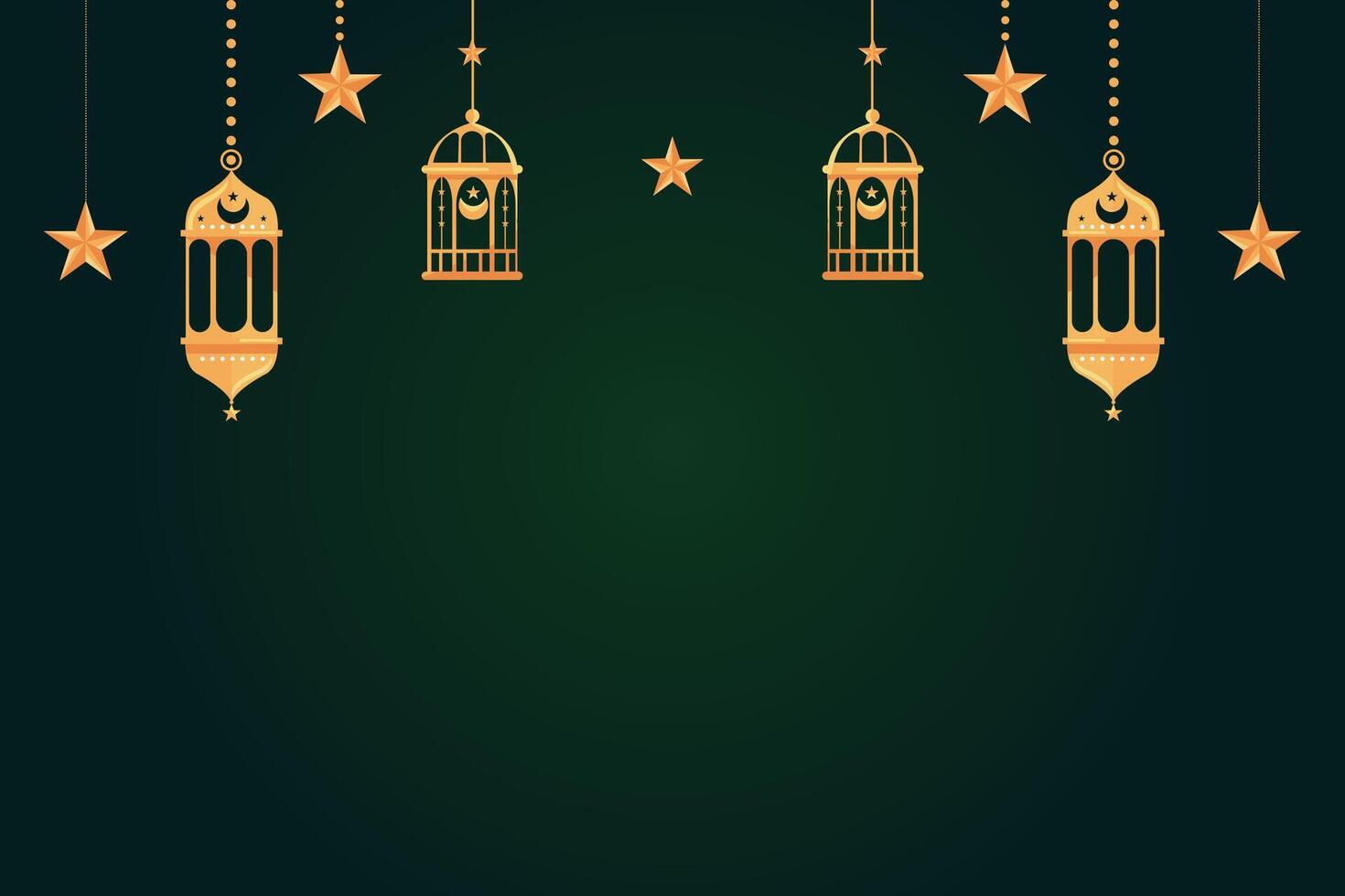 Eid al-Fitr, Ramadhan decorative greeting card vector