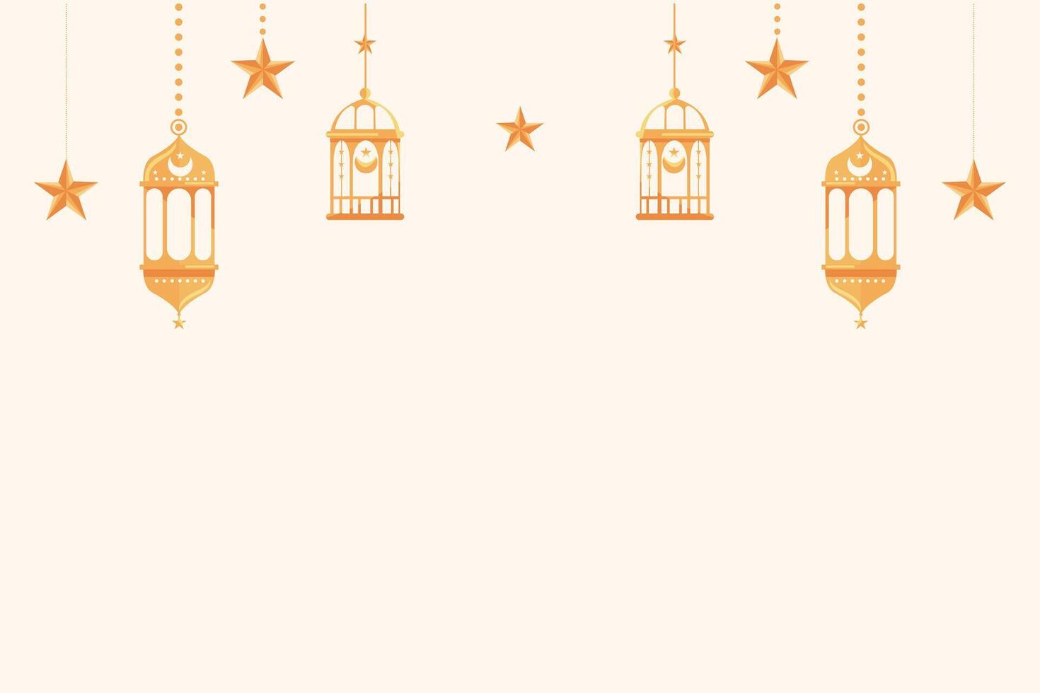 Eid al-Fitr, Ramadhan decorative greeting card vector