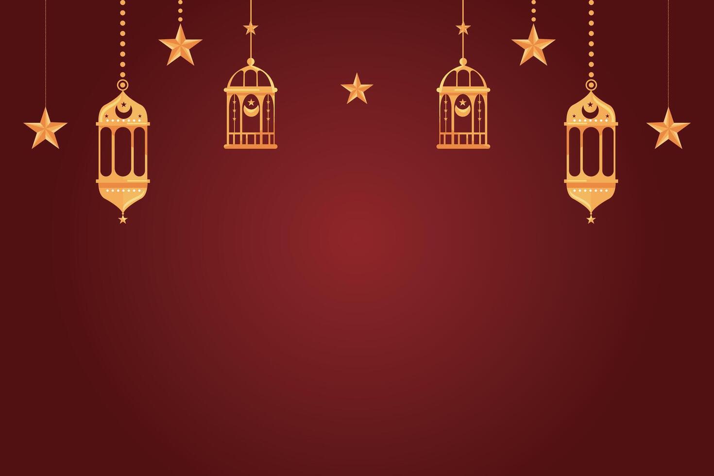 Eid al-Fitr, Ramadhan decorative greeting card vector