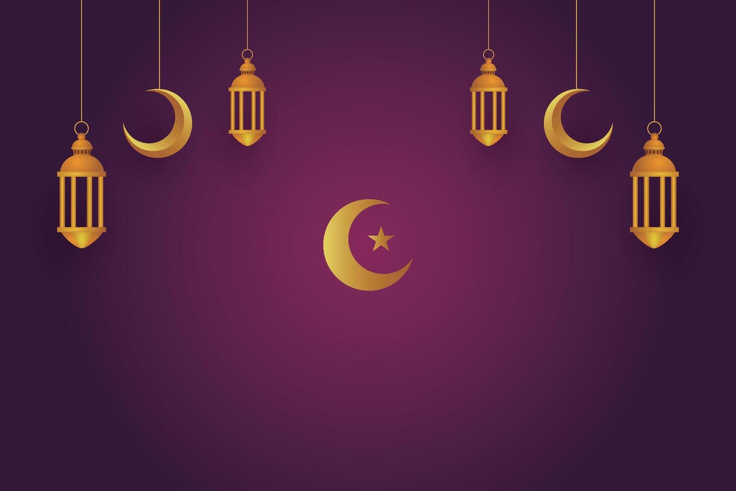 Eid al-Fitr, Ramadhan decorative greeting card vector