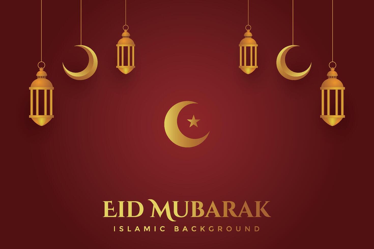 Eid al-Fitr, Ramadhan decorative greeting card vector