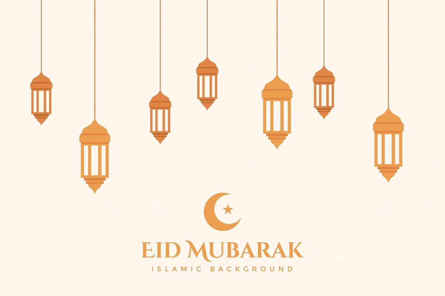 Eid al-Fitr, Ramadhan decorative greeting card vector