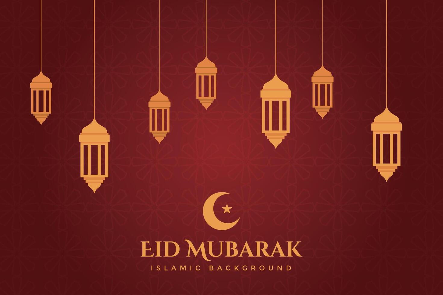 Eid al-Fitr, Ramadhan decorative greeting card vector