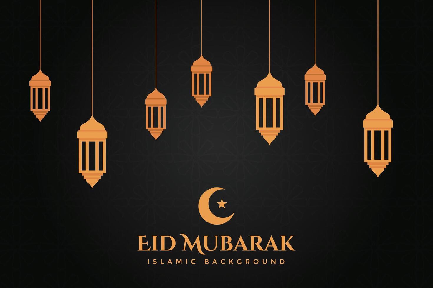 Eid al-Fitr, Ramadhan decorative greeting card vector