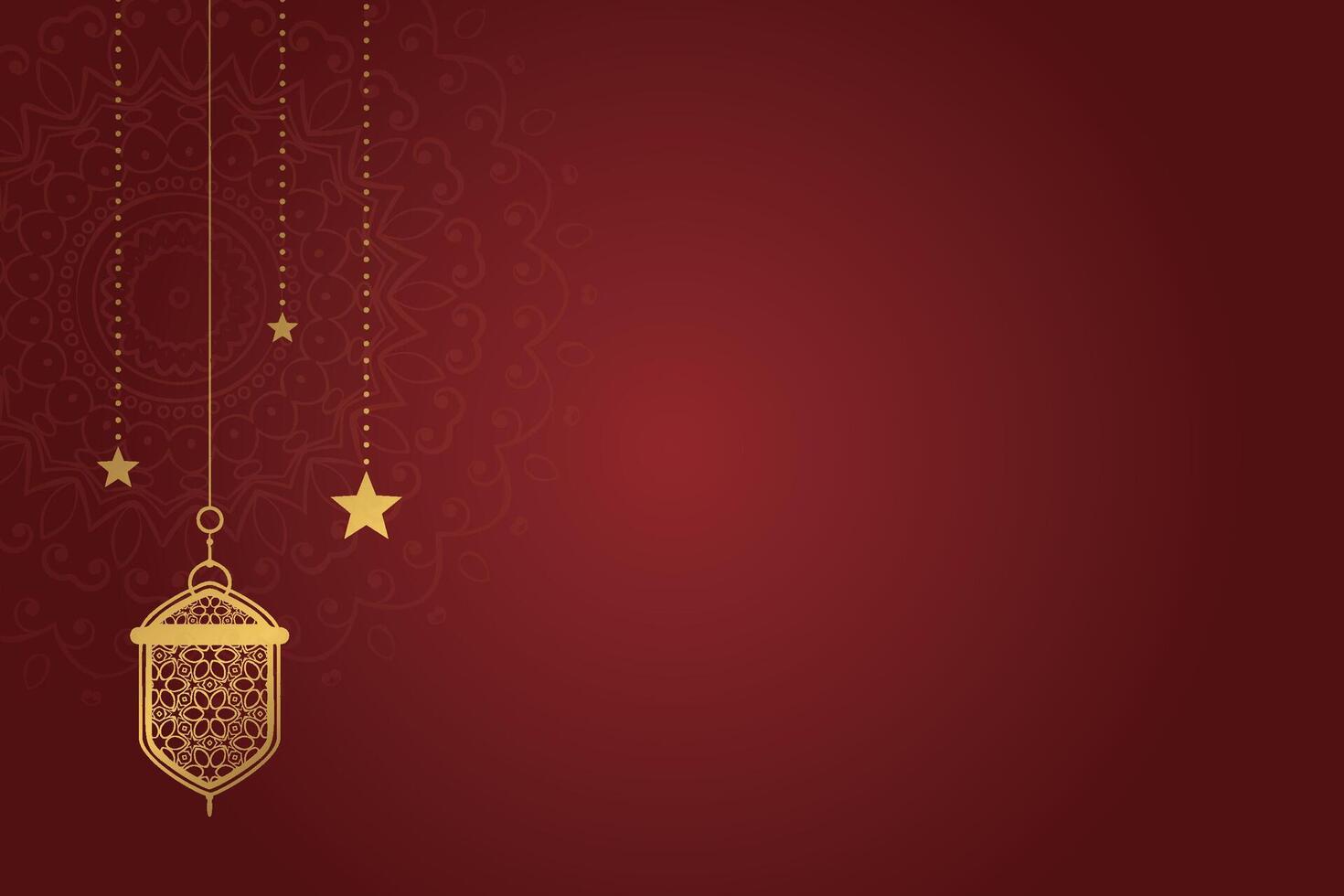Eid al-Fitr, Ramadhan decorative greeting card vector