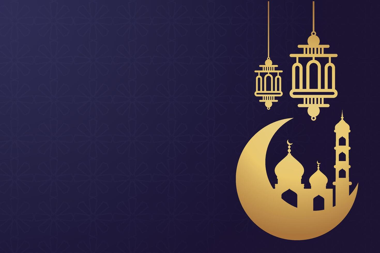 eid al fitr, ramadhan decorativo saludo tarjeta vector