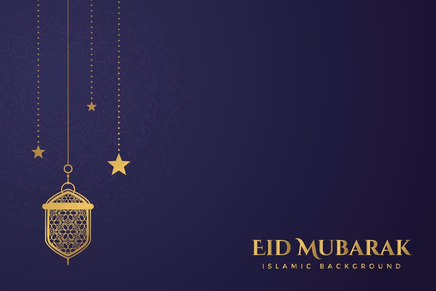 Eid al-Fitr, Ramadhan decorative greeting card vector