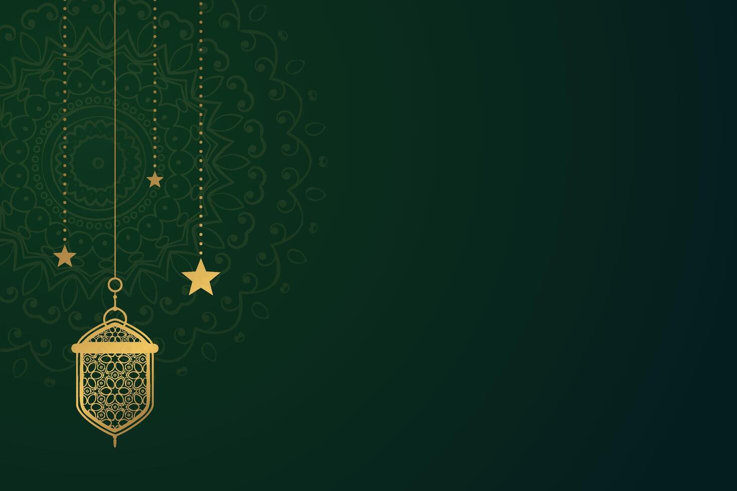 Eid al-Fitr, Ramadhan decorative greeting card vector