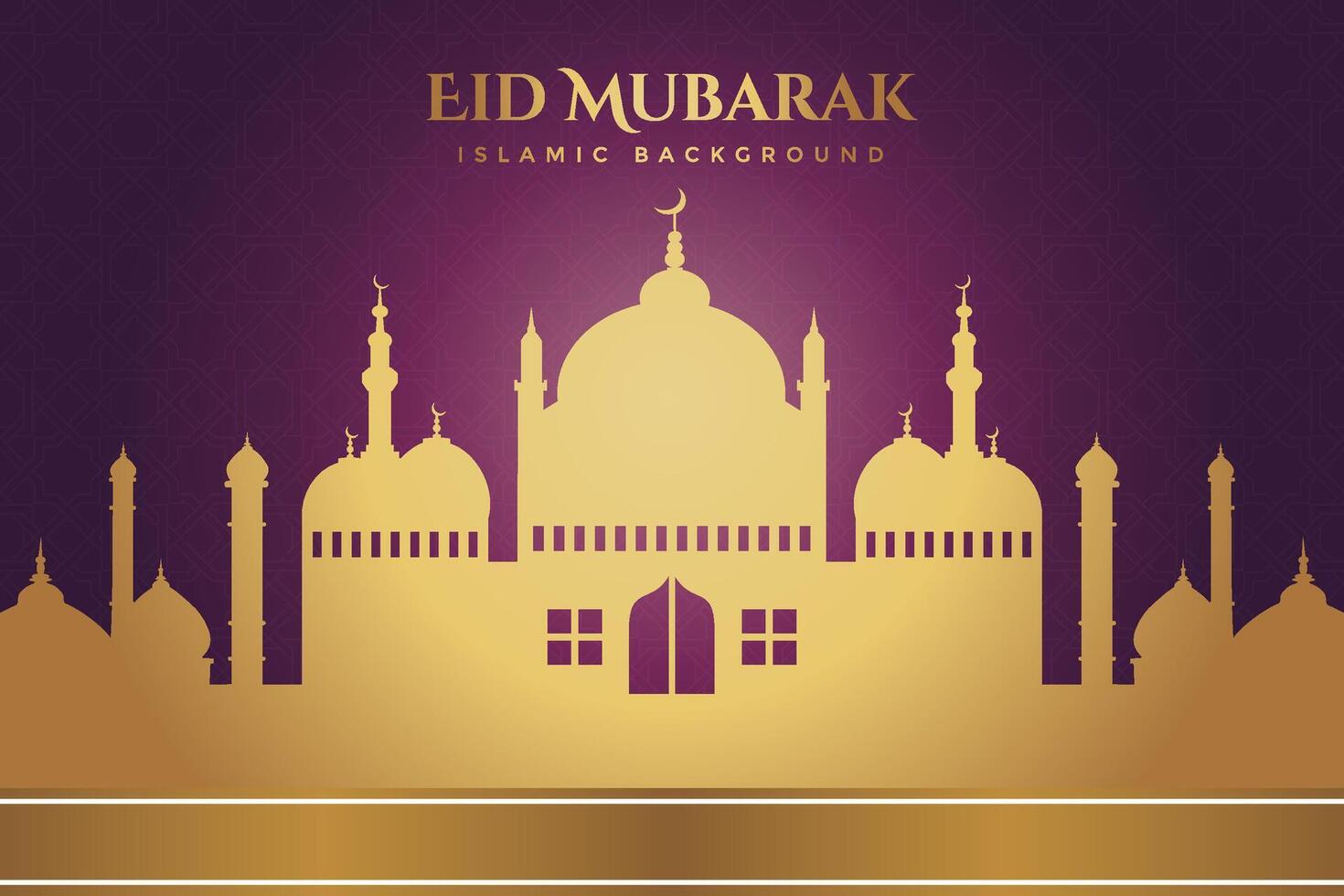 Eid al-Fitr, Ramadhan decorative greeting card vector