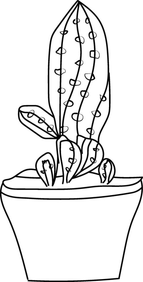 Cactus line art, cactus vector art, hand drawn cactus, cactus coloring pages for kids, cactus illustration, cactus line drawings. cactus printable coloring pages