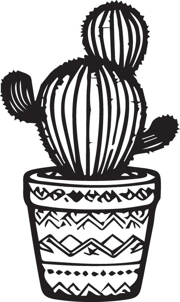 Simple cactus drawing black and white cute cactus clipart black and white, cactus line art, cactus vector art, hand drawn cactus, cactus coloring pages for kids