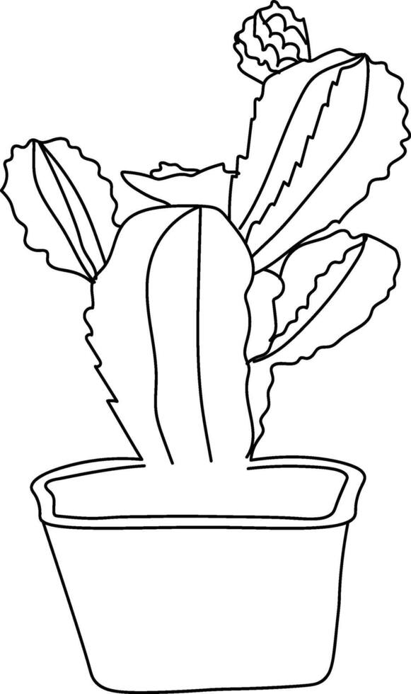 Cactus drawing black and white, simple cactus drawing black and white cute cactus clipart black and white, cactus line art, cactus vector art, hand-drawn cactus, cactus coloring pages for kids