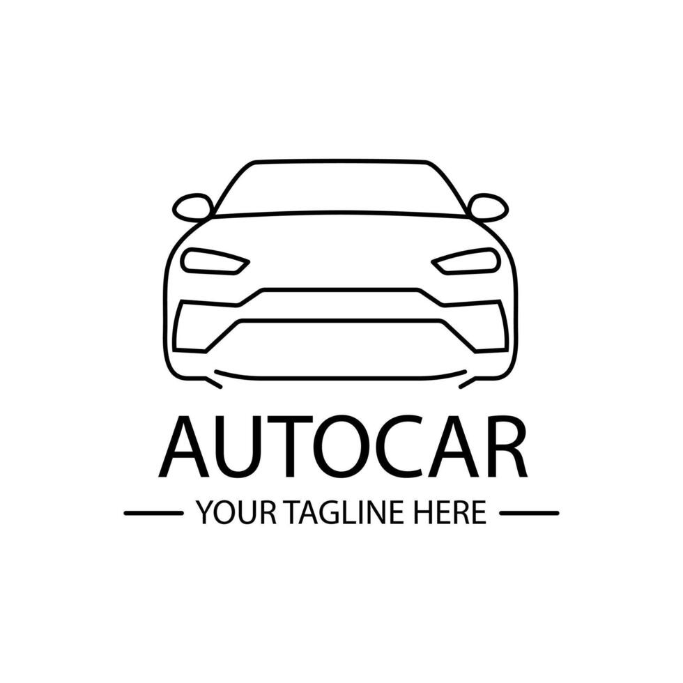 Car logo in white background. Free vector
