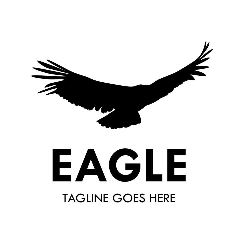 Eagle logo in white background. Free vector