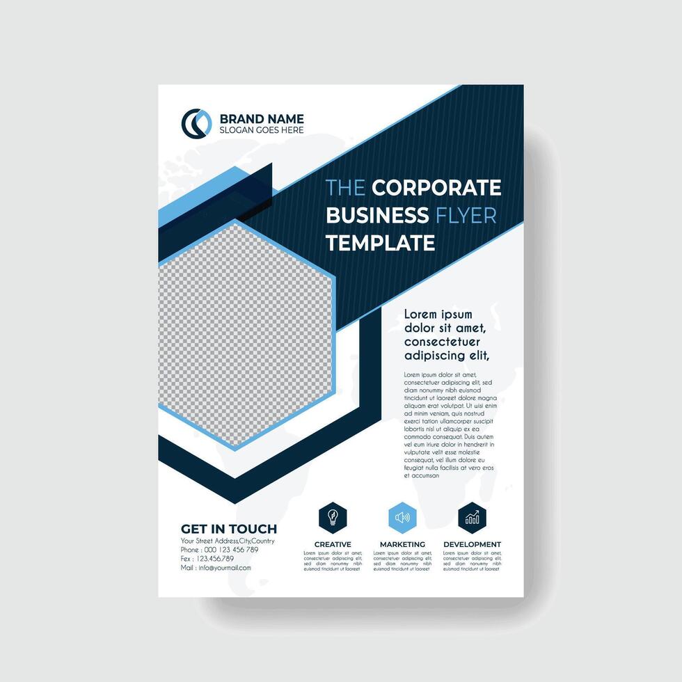 Professional and creative corporate business flyer template. vector