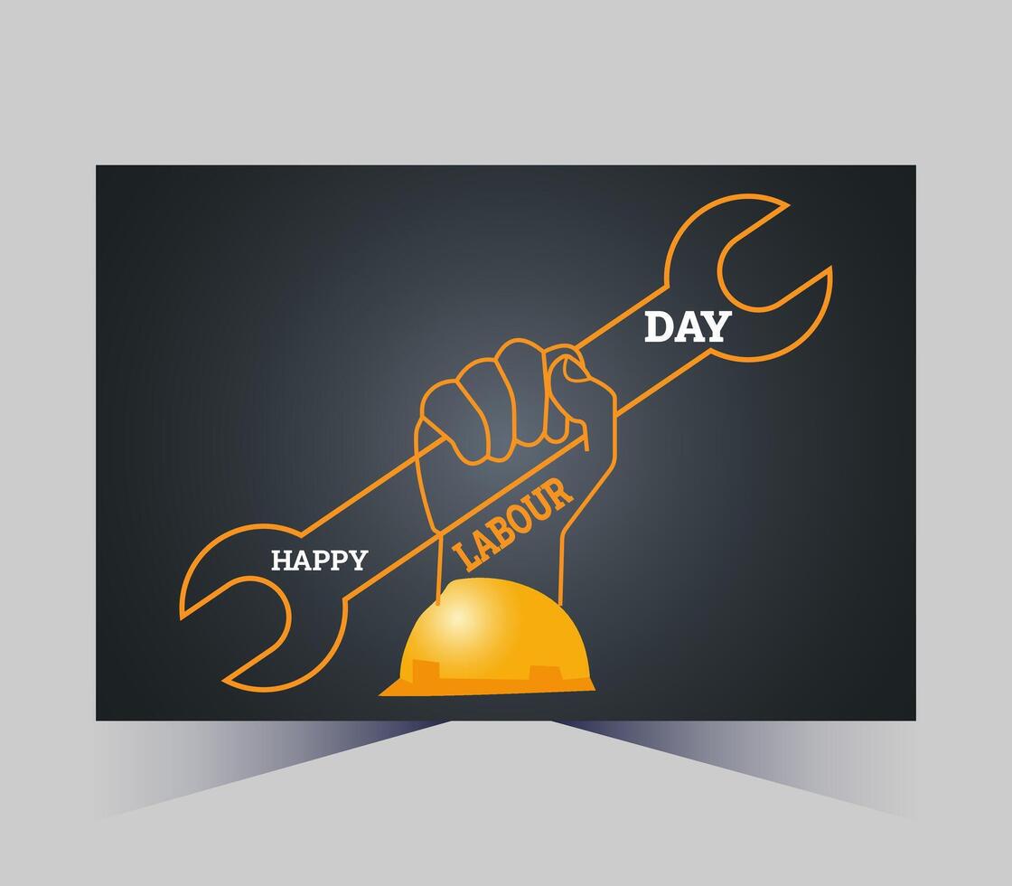 happy labor day vector illustration