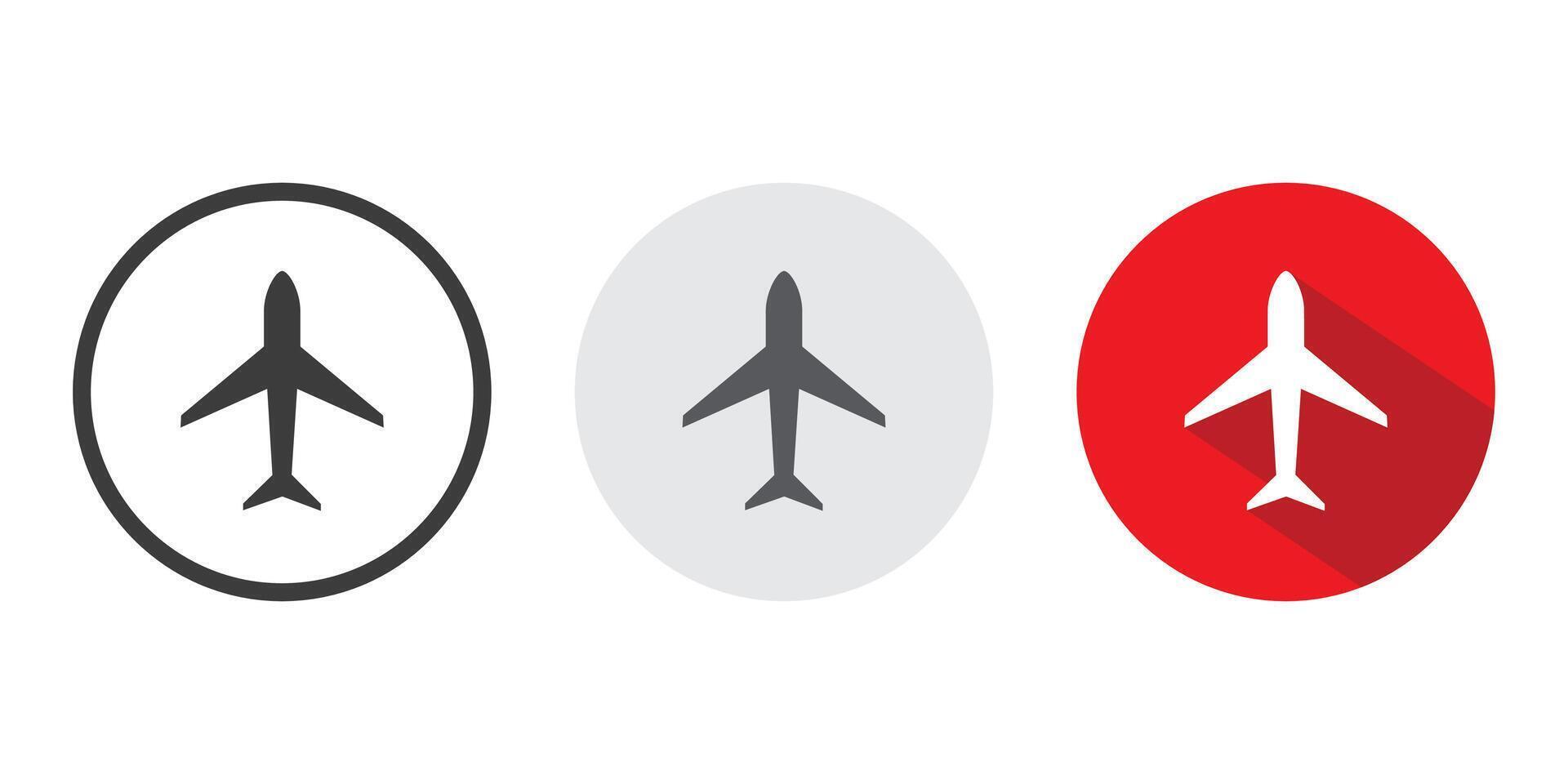 Plane icon vector. Airplane sign and symbol. Flight transport symbol. Travel sign. Airplane mode icon vector