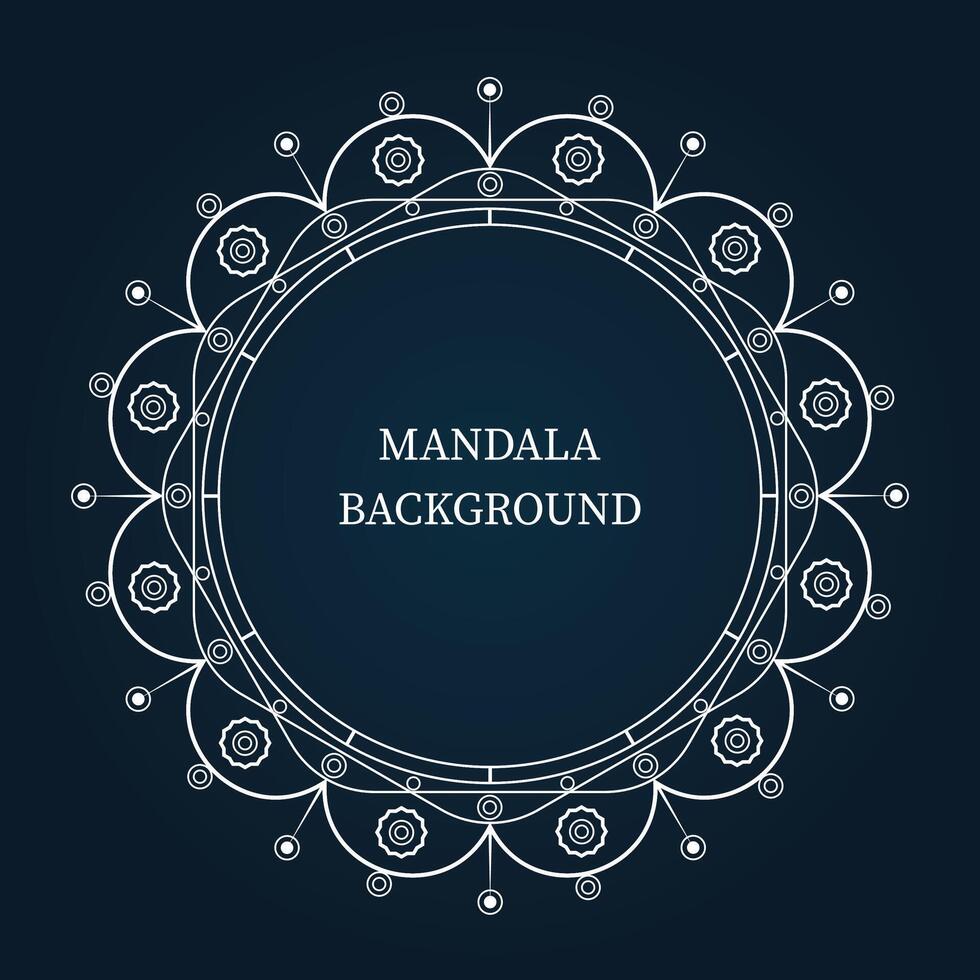 mandala background design vector